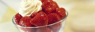Verse aardbeien + Slagroom